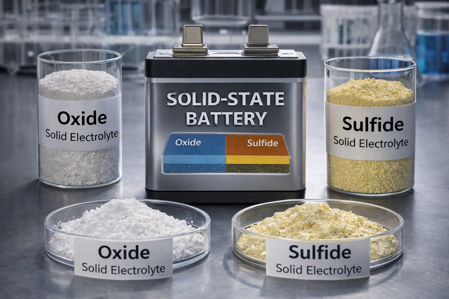 Solid-state electrolyte powders and pellets